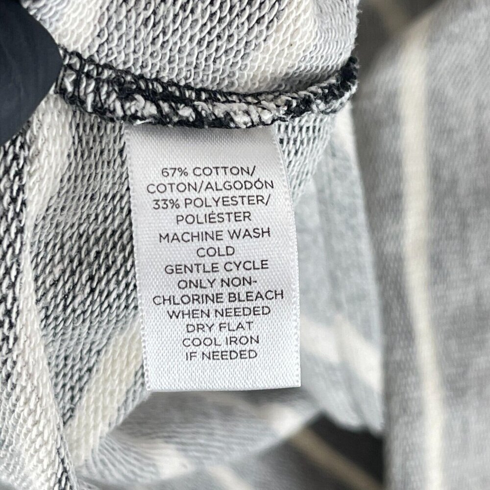 LOFT Dark Gray and White Striped Casual Dress - Picture 9 of 14